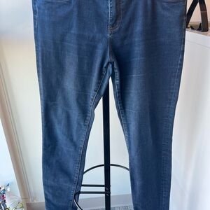 Kut from the Kloth Dark Blue Skinny Jeans Size 12